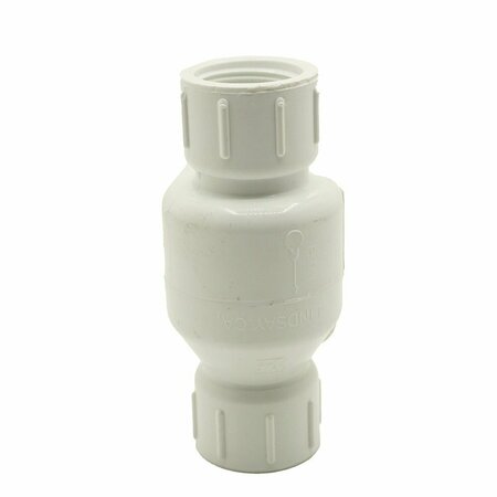 THRIFCO PLUMBING 1/2 Inch Threaded PVC Swing Check Valve 6415310